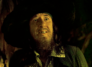High Quality BARBOSSA SCARED Blank Meme Template