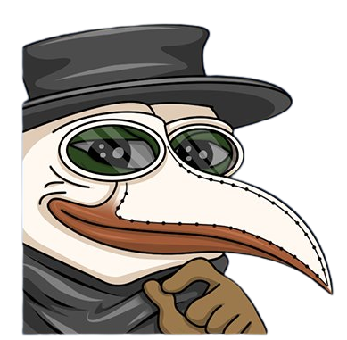 Plague Doctor Pepe Blank Meme Template