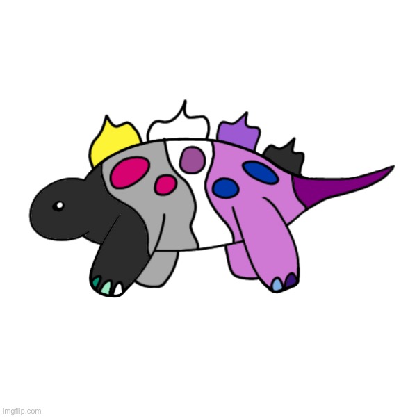 gay dino!!! (picrew link in comments) | made w/ Imgflip meme maker