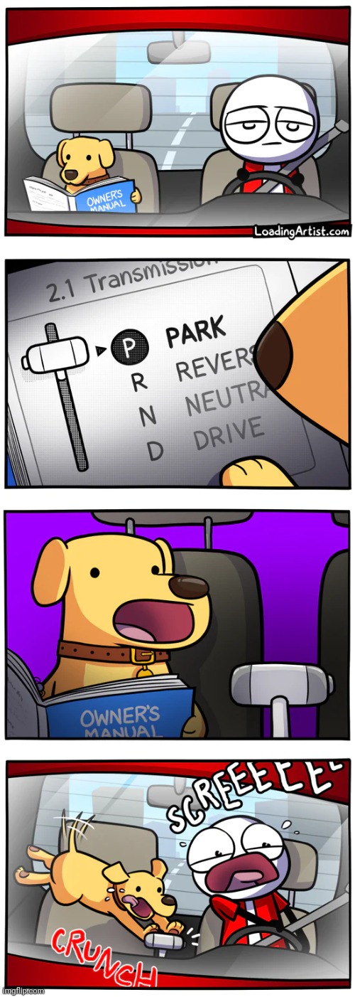 Assistance with parking | image tagged in loading artist,park,parking,dog,comics,comics/cartoons | made w/ Imgflip meme maker