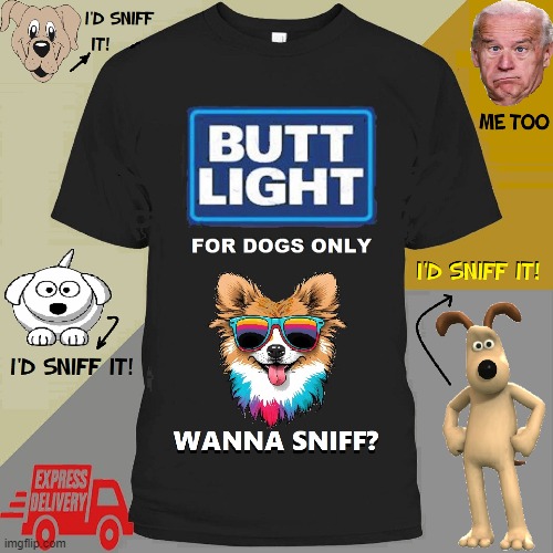 Butt Light —when you want just a whiff of Butt | image tagged in vince vance,bud light,memes,butt,joe biden,sniff | made w/ Imgflip meme maker