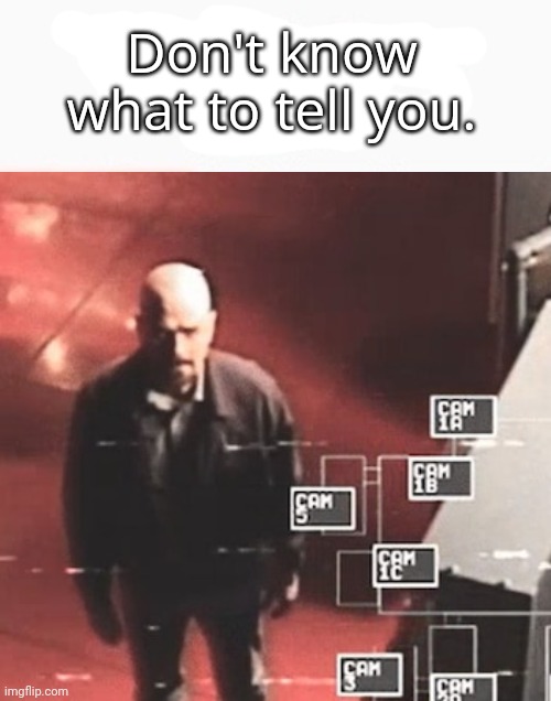 i saw what you deleted | Don't know what to tell you. | image tagged in i saw what you deleted | made w/ Imgflip meme maker