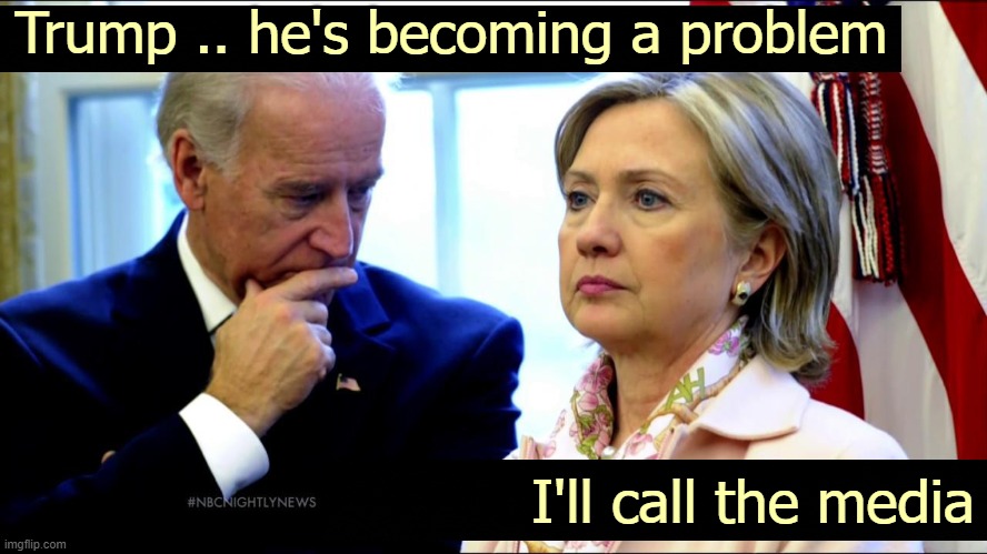 Trump .. he's becoming a problem; I'll call the media | image tagged in politics,funny | made w/ Imgflip meme maker