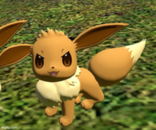 evil eevee | image tagged in evil eevee | made w/ Imgflip meme maker