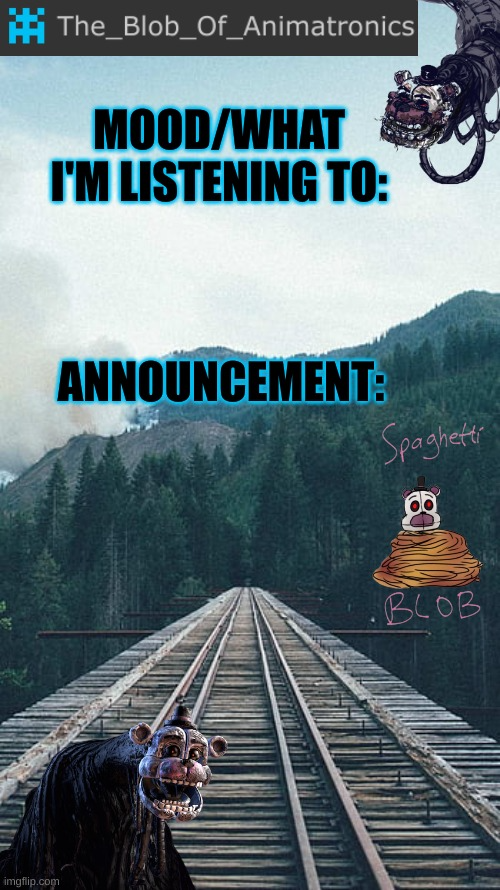 High Quality Blob's announcement thingamajig Blank Meme Template