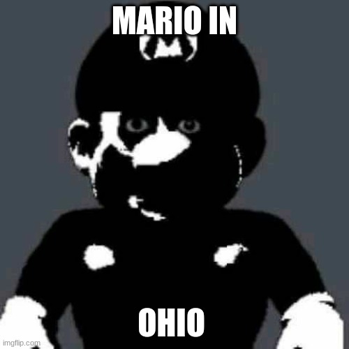 Cursed Mario | MARIO IN; OHIO | image tagged in cursed mario | made w/ Imgflip meme maker
