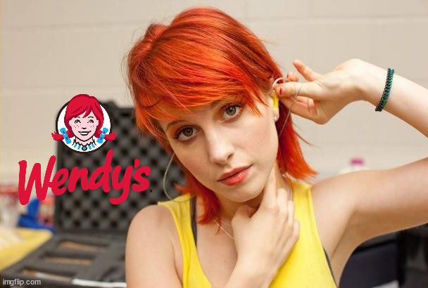 Best Place to Eat Out | image tagged in paramore,heyley williams,redhead,wendy's,hamburgers | made w/ Imgflip meme maker