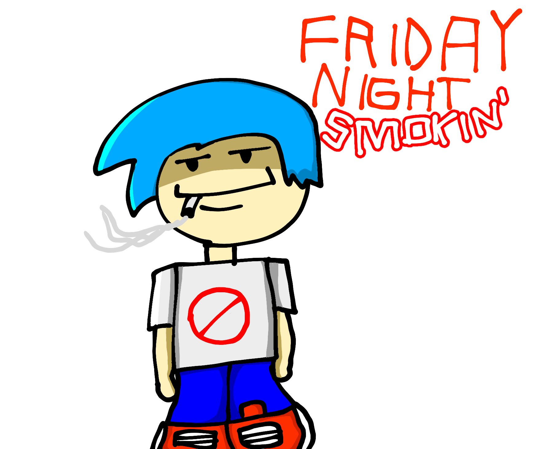 Friday night smokin' Blank Meme Template