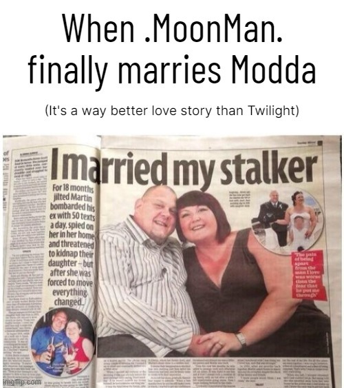 There's nothing more beautiful than seeing a happy couple. | image tagged in online shittalker,meets,fanboi stalker | made w/ Imgflip meme maker