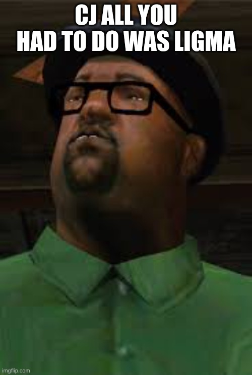 All you had to do was to follow that damn train CJ | CJ ALL YOU HAD TO DO WAS LIGMA | image tagged in all you had to do was to follow that damn train cj | made w/ Imgflip meme maker