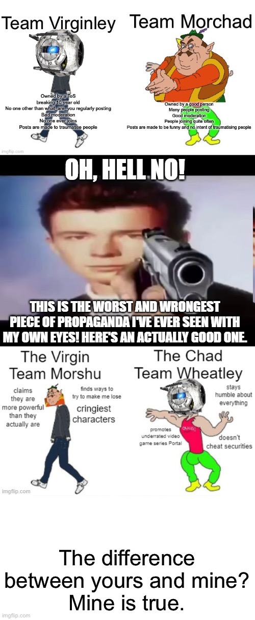 You can’t make a response because I’m right, just let me take the W | The difference between yours and mine?
Mine is true. | made w/ Imgflip meme maker