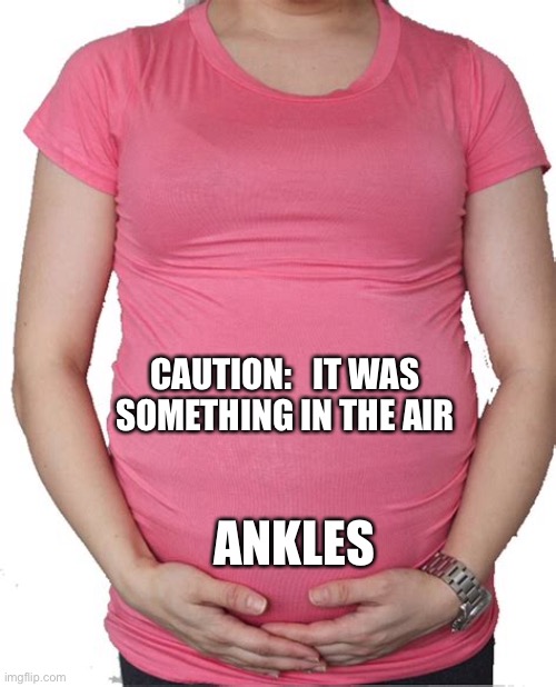 Caution: It was something in the air. | CAUTION:   IT WAS SOMETHING IN THE AIR; ANKLES | image tagged in funny,funny girl | made w/ Imgflip meme maker