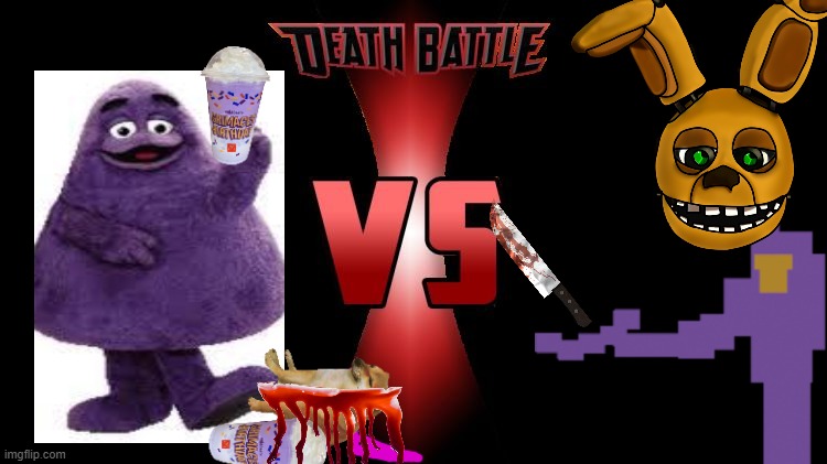 new purple guy vs old purple guy | image tagged in death battle,fnaf,random | made w/ Imgflip meme maker