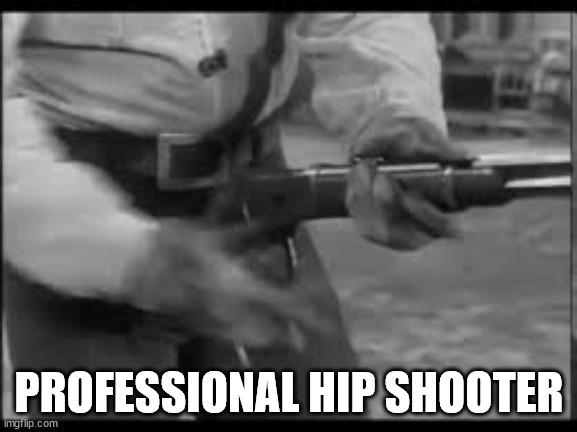 PROFESSIONAL HIP SHOOTER | image tagged in is too | made w/ Imgflip meme maker