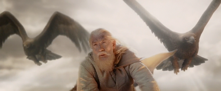 High Quality Gandalf and the Eagles Blank Meme Template