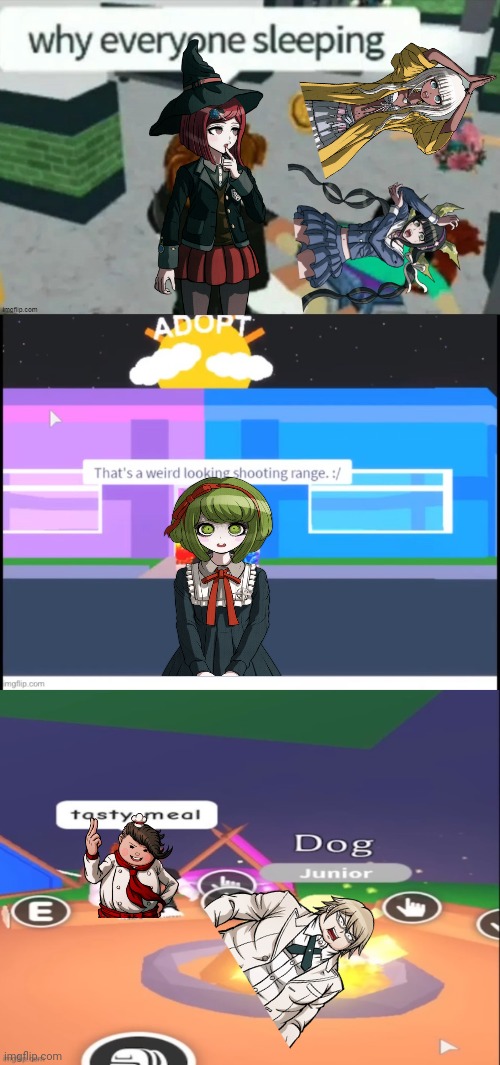 Putting Danganronpa characters over cursed posts pt.3 | made w/ Imgflip meme maker