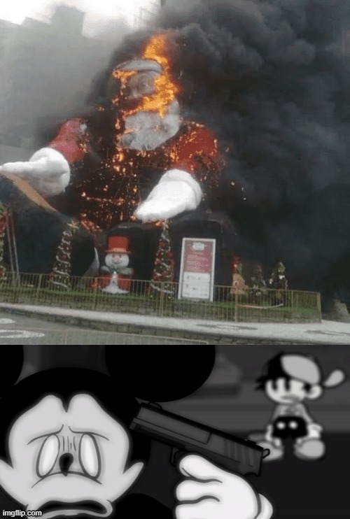 Although, for one of you, the darkest pit of Hell has openedt o swallow you whole, so don't keep the Devil waiting.. | image tagged in fire,cursed image,mickey mouse,suicide | made w/ Imgflip meme maker