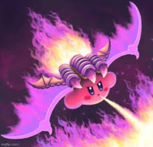 badass image of dragon kirby | made w/ Imgflip meme maker