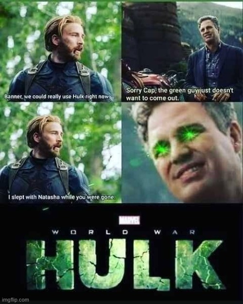 Cap Could've Got the Hulk Out | image tagged in infinity war,hulk | made w/ Imgflip meme maker