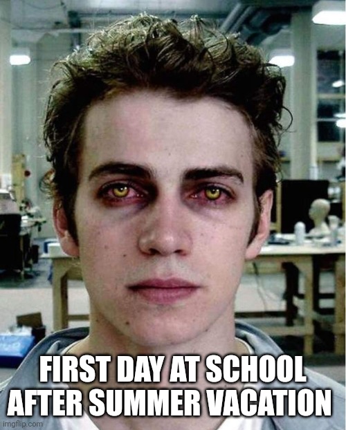 at the 1st day of school Meme Generator - Imgflip