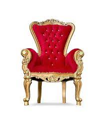 High Quality Golden throne, red upholstery Blank Meme Template