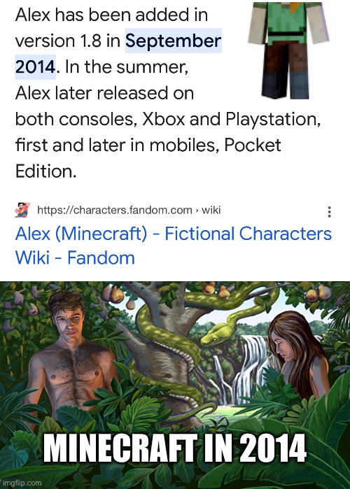 MINECRAFT IN 2014 | made w/ Imgflip meme maker