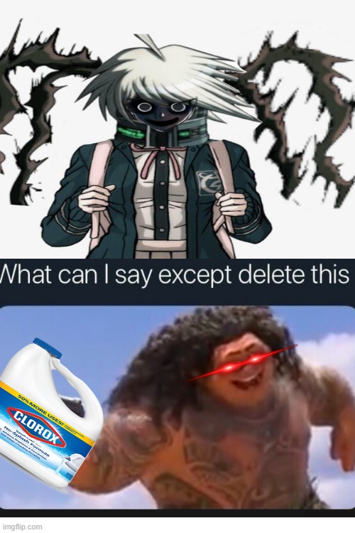 Move over, Nagito, Maui's got more bleach, and it's not a spray bottle. | image tagged in what can i say except delete this,danganronpa,cursed image,pass the unsee juice my bro,why is the fbi here | made w/ Imgflip meme maker