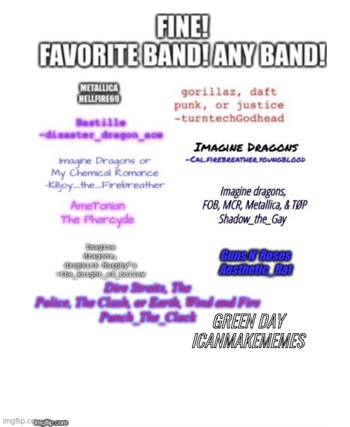 GREEN DAY
ICANMAKEMEMES | made w/ Imgflip meme maker