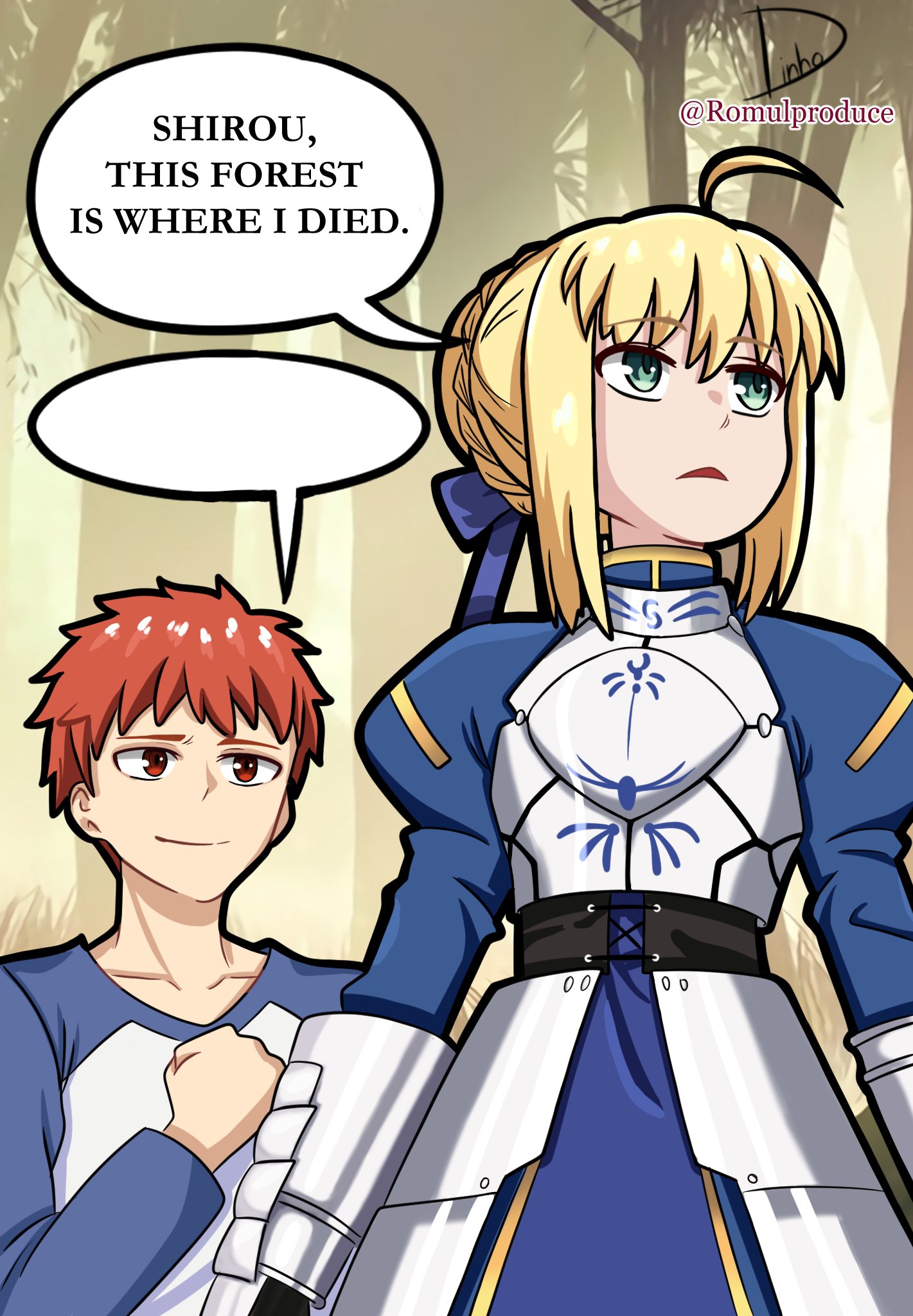 Saber Blank Meme Template