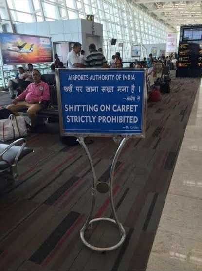 shitting on carpet prohibitted Blank Meme Template