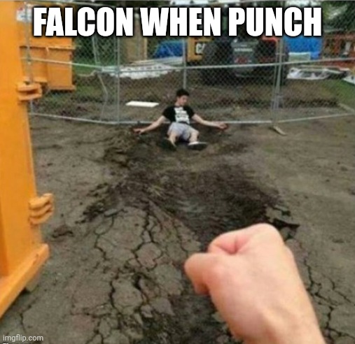 Daily Shitpost | FALCON WHEN PUNCH | image tagged in punch | made w/ Imgflip meme maker