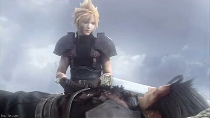 cloud strife looks at zack fair | image tagged in cloud strife looks at zack fair | made w/ Imgflip meme maker