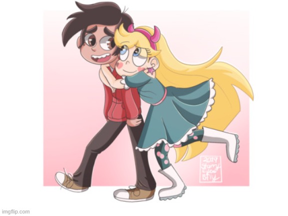 Star wants a piggy back ride | image tagged in starco,star vs the forces of evil | made w/ Imgflip meme maker