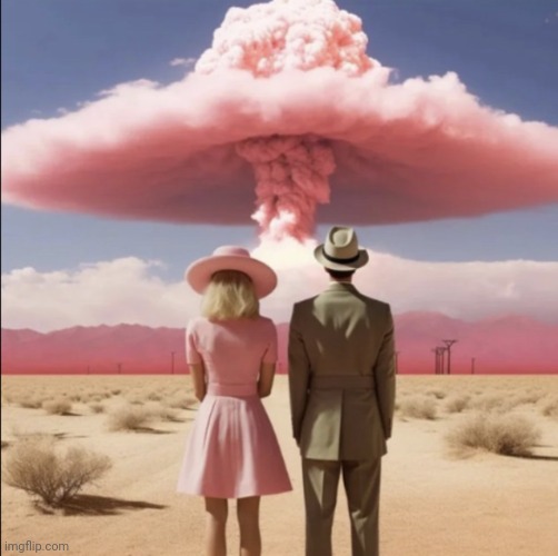 Barbenheimer Explosion | image tagged in barbenheimer explosion | made w/ Imgflip meme maker