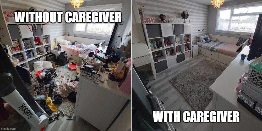 cleaning room be like - Imgflip