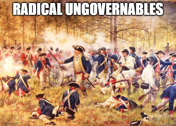 Revolutionary War | RADICAL UNGOVERNABLES | image tagged in revolutionary war | made w/ Imgflip meme maker