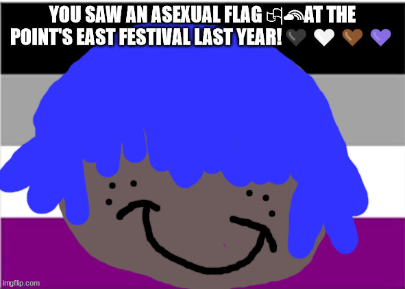 Ma chew mean's to read in Gujarati | YOU SAW AN ASEXUAL FLAG 🏳‍🌈AT THE POINT'S EAST FESTIVAL LAST YEAR!🖤🤍🤎💜 | image tagged in ace flag,asexual meme's,ace meme,asexual media,asexual representation | made w/ Imgflip meme maker