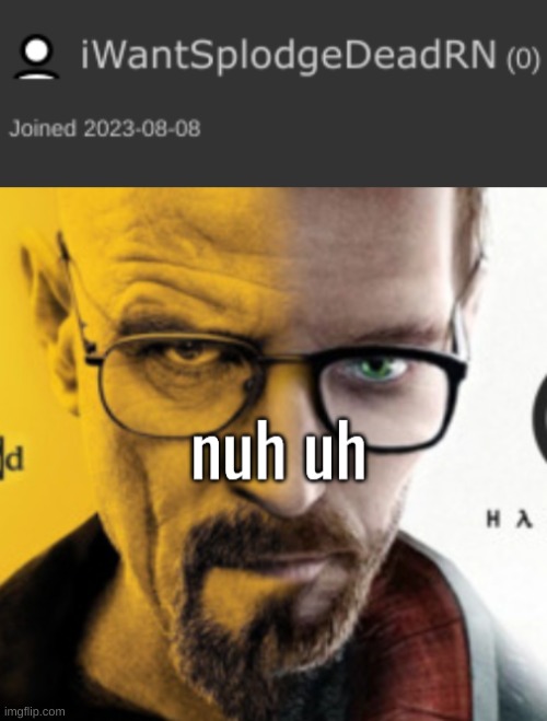 image tagged in breaking bad / half life 2 nuh uh | made w/ Imgflip meme maker