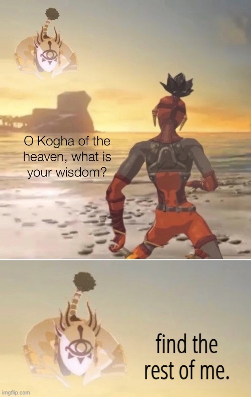 Kogha of the Heaven | find the rest of me. | image tagged in kogha of the heaven | made w/ Imgflip meme maker
