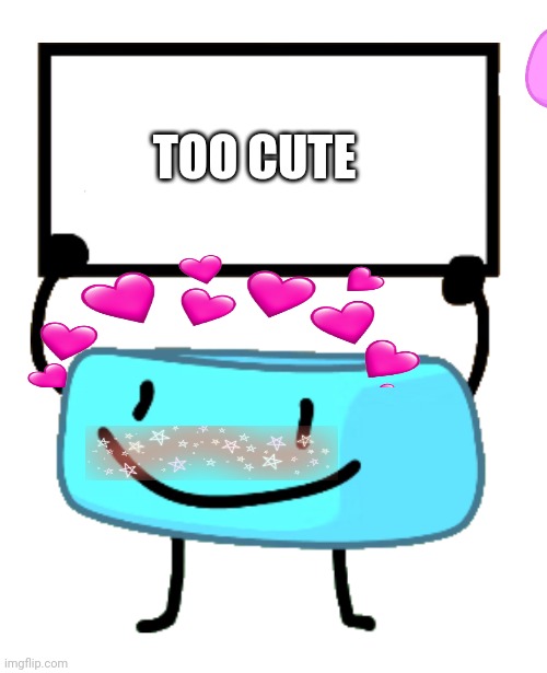 Too cute | TOO CUTE; TOO CUTE | image tagged in bracelety sign | made w/ Imgflip meme maker