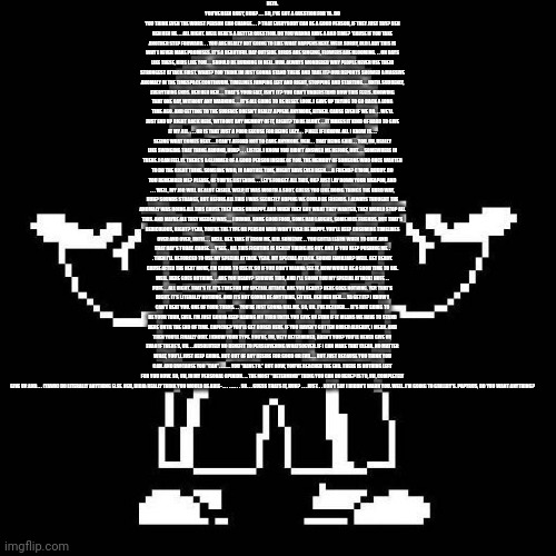 UNDERTALE: promised., Full Sans Fight