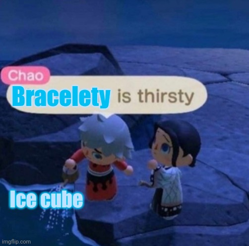 Bracelety | Bracelety; Ice cube | image tagged in the ocean is thirsty | made w/ Imgflip meme maker