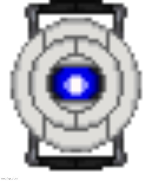 I made this pixel art | image tagged in portal 2 | made w/ Imgflip meme maker