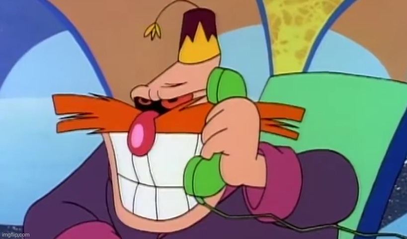 (regarding my last post) this is more of how i smile | image tagged in robotnik grin | made w/ Imgflip meme maker