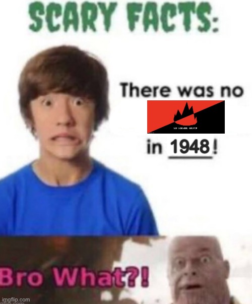 Scary facts | 1948 | image tagged in scary facts | made w/ Imgflip meme maker