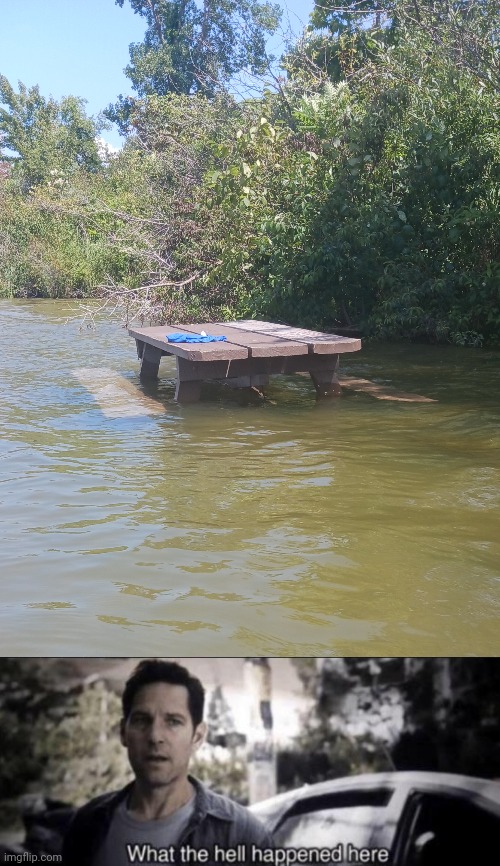 CAME ACROSS THIS IN THE LAKE WHILE KAYAKING | image tagged in what the hell happened here,fail,stupid people | made w/ Imgflip meme maker