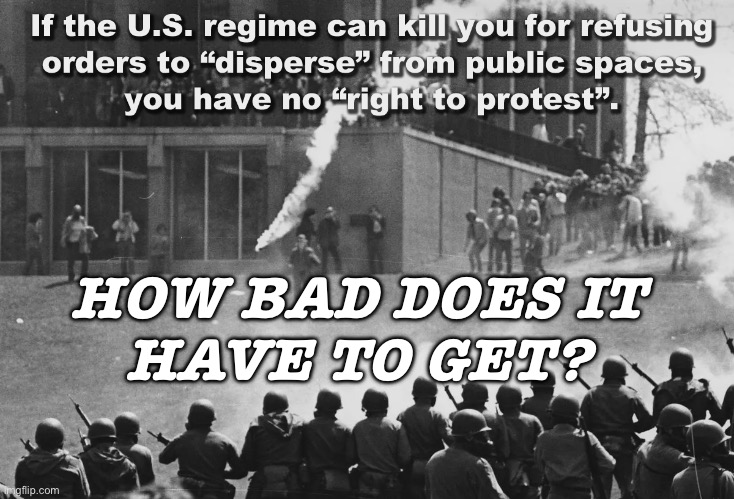 How Bad Does It Have To Get? | HOW BAD DOES IT 
HAVE TO GET? | image tagged in right to protest | made w/ Imgflip meme maker
