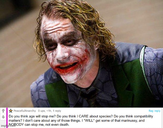 bro think he a villain | image tagged in the joker heath ledger | made w/ Imgflip meme maker
