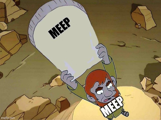 The church of meep | MEEP; MEEP | image tagged in simpsons 1 commandment | made w/ Imgflip meme maker