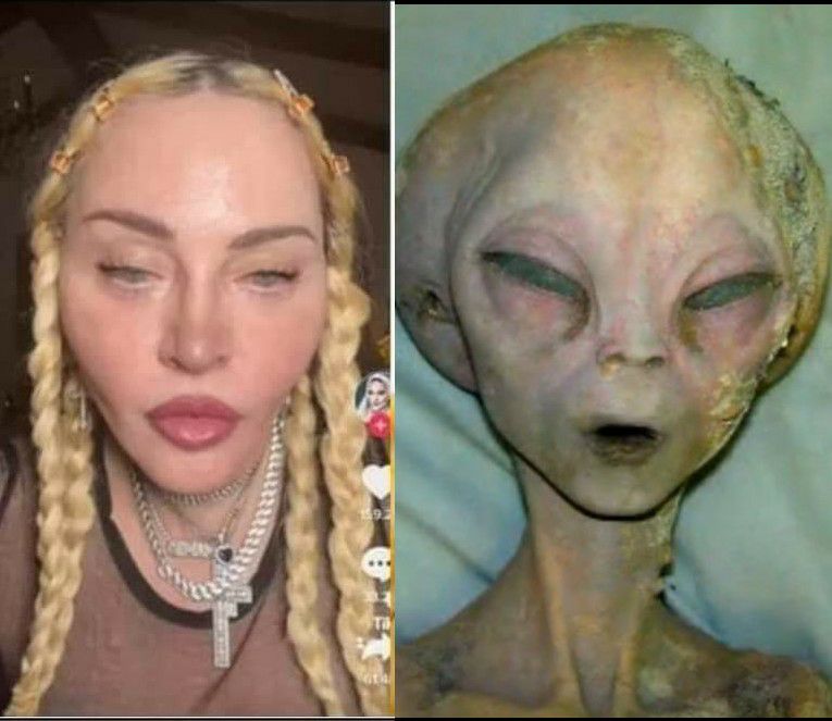 Madonna is an Alien Blank Meme Template